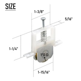 4 Pack Sliding Screen Door Roller Wheels,Steel Ball Bearing Replacement for B691 & B695,Fits for Columbia Doors