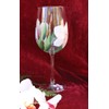 Hand Painted Wine Glasses - Anne Marie Orchids (Set of