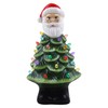 Mr. Christmas Nostalgic Ceramic Christmas Tree with LED Lights Indoor Decoration, 8 Inches, Santa