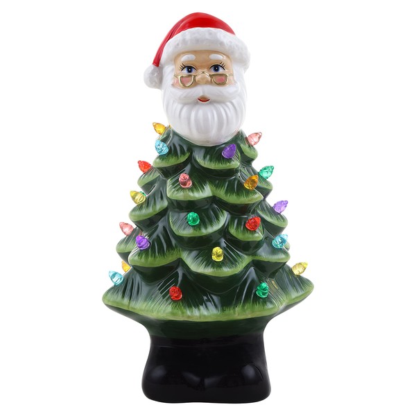 Mr. Christmas Nostalgic Ceramic Christmas Tree with LED Lights Indoor