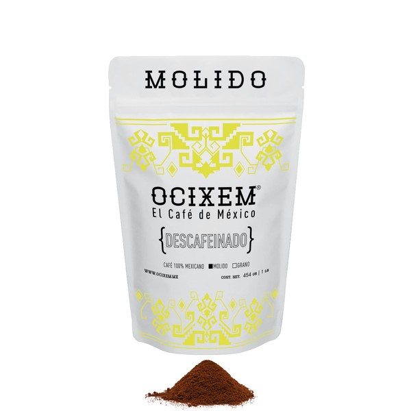 OCIXEM, Café Molido Descafeinado, 454 gramos