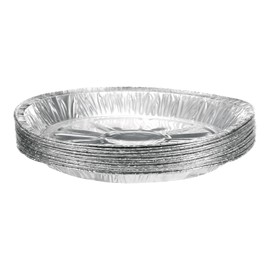 sourcing map 20pcs Aluminum Foil Pie Pans 9.06" Round Disposable Non-Stick Baking Pans for Pies Quiches Tarts Baking Cooking Reheating Parties, Silver