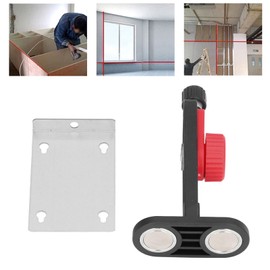 Soporte horizontal láser universal montado en la pared con altura ajustable de 0 a 35 mm,Soporte de nivel láser con función de bloqueo y base de montaje de hilo exterior de 1/4 pulgadas