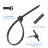 MECCANIXITY 100Pcs Black Zip Ties 4 Inch, Cable Ties with
