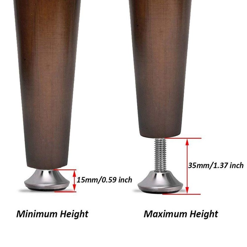 Eyech 20pc M8 Furniture Leg Levelers Heavy Duty Adjustable Leveling