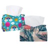2 Pack Tissue Box Cover Holder, Palm Exotic Texture Rectangle
