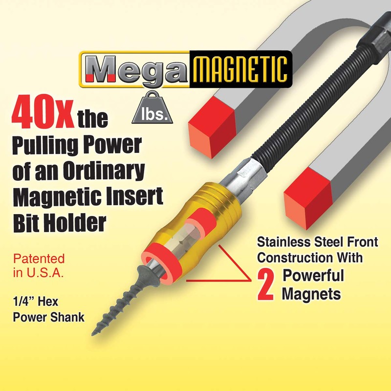 IVY Classic 44768 1/4 x 6" Mega-Magnetic Flexible Bit Holder,