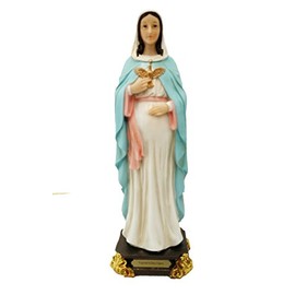 12.5" Nuestra Señora Virgen de la Dulce Espera Statue Image Virgin Senora
