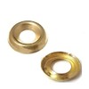 TERF® 100 Pcs Brass Plated Screw Cup Washer Size No.