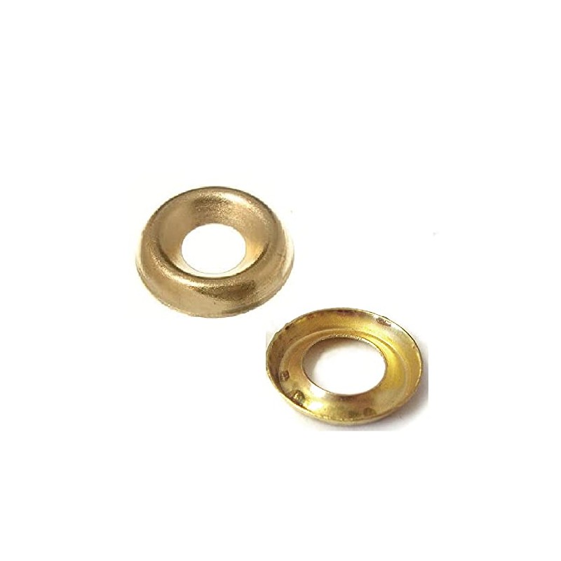 TERF® 100 Pcs Brass Plated Screw Cup Washer Size No.