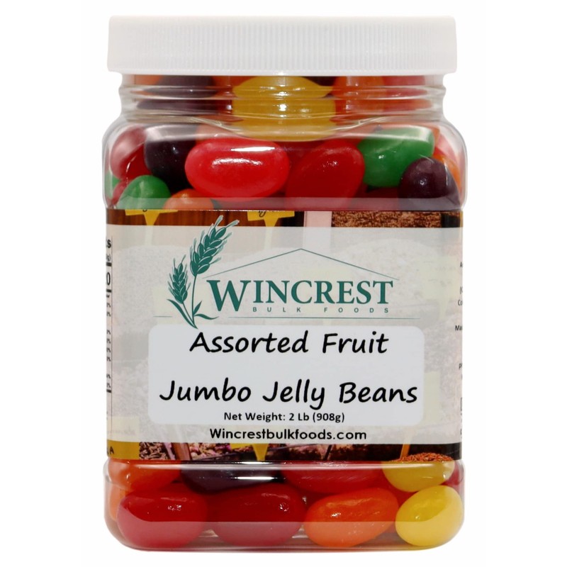 WinCrest Jumbo Jelly Beans || Gummy Candy - 2 Lb