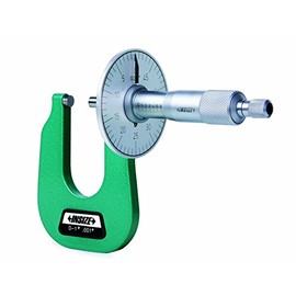 INSIZE 3263-1 Sheet Metal Micrometer, 0.001" Graduation, 0" - 1"
