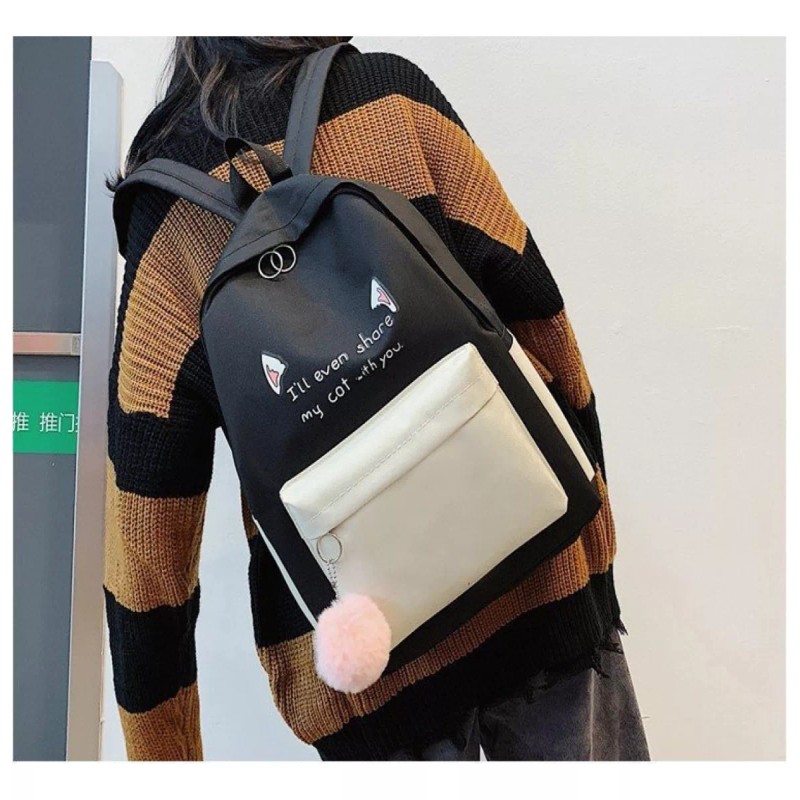 Yuqing Mochila Lindas Orejas De Gato Escolar Y Moderno De