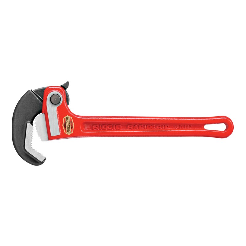 Rapid Pipe Wrench, 14 In, Cast Iron