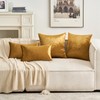 MIULEE Champagne Gold Luxurious Velvet Cushion Covers Soft Decorative Square