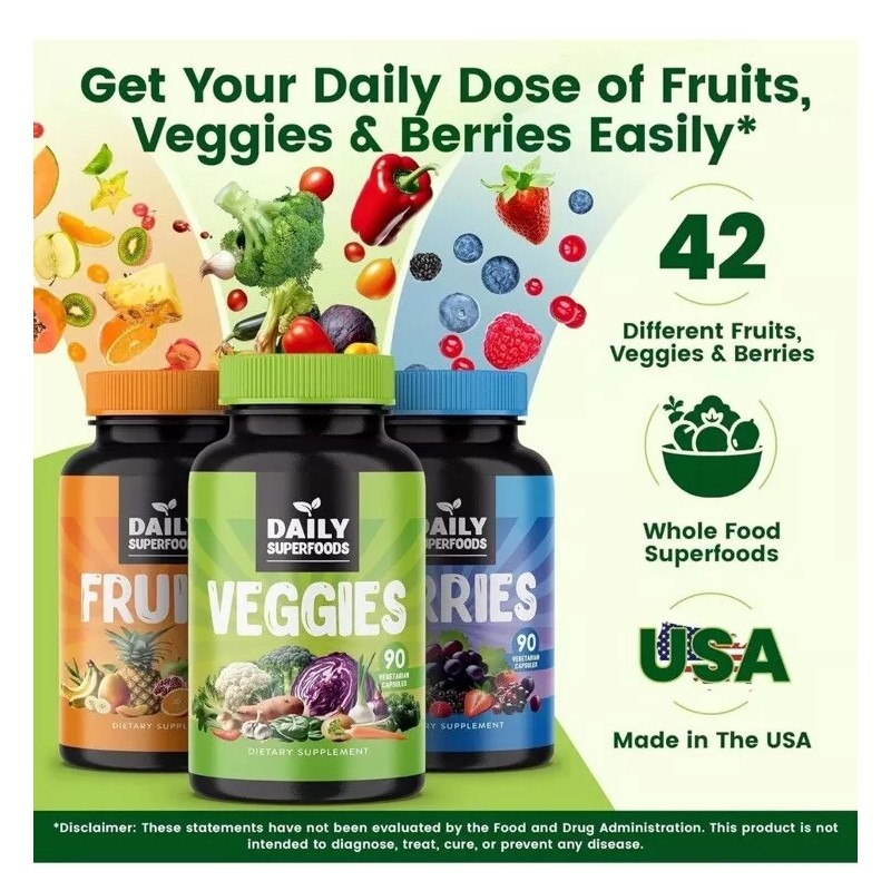 Daily Boost - 42 Different Whole Food Fruits and Veggies