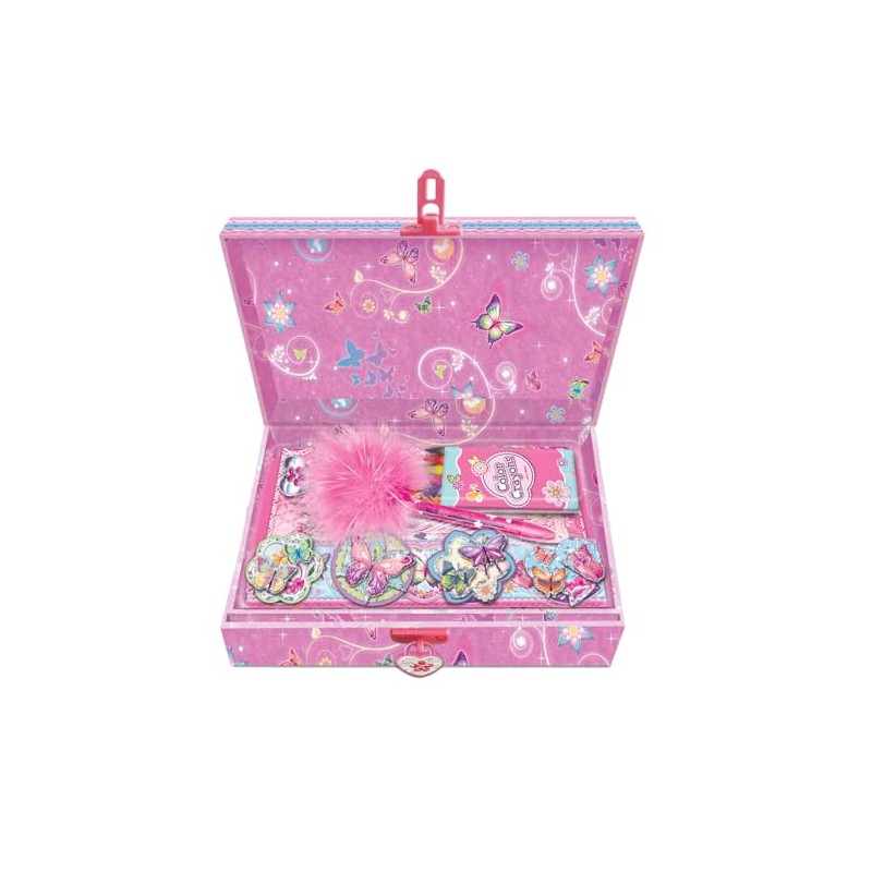 Box with accessories Butterflies, stickers 176BG