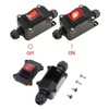 SIGANDG IP68 Waterproof Inline Switch Rocker Switch Cable Switch 12V