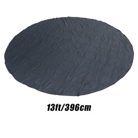 LiGuVCY 13 Ft Pool Liner Pad, Round Pool Pads for Pool Bottom, Seamless, Black