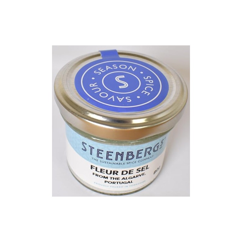 Steenbergs Fleur De Sel Sun Dried Sea Salt Standard Jar
