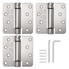 Haidms 3 Pack Self Closing Door Hinges 4 Inch Brushed