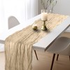 ALXBSONE Cheesecloth Table Runner, 160 inch Table Runner for Wedding,