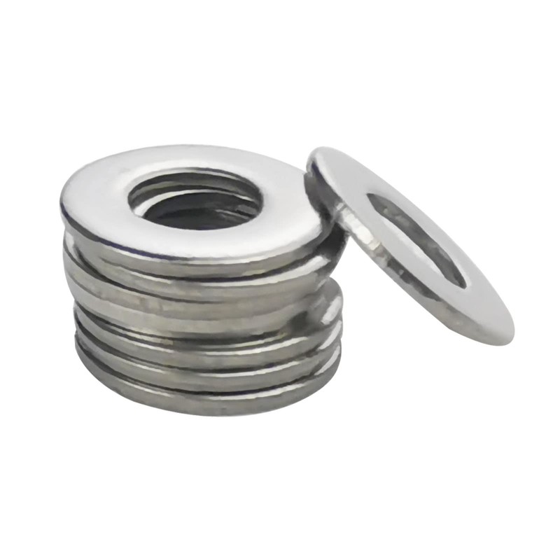 Fajoeda 120 arandelas planas de acero inoxidable M4 304 para