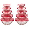 Classic Cuisine Glass Bowls with Lids Set - Mixing Bowls
