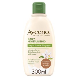 Aveeno Yoghurt Shower Gel, Daily Moisturising with Fragrance of Vanilla and Oats, Soap Free, for Normal Dry Skin, Also Sensitive Skin, 300 ml