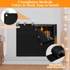 Fireplace Draft Cover - Draft Stopper Blanket with Hook &