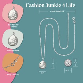 FashionJunkie4Life Nautical Summer Pendant Necklaces, Sterling Silver