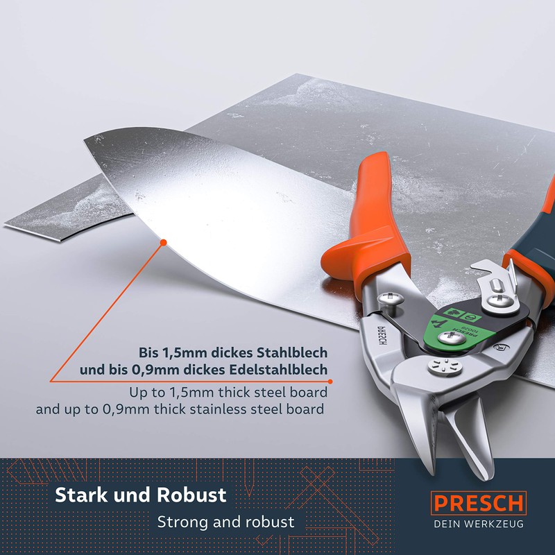 Tin Snips Straight, Right and Set