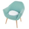Faux Fur Carpet 30cm Soft Round Chair Cover Seat Pad