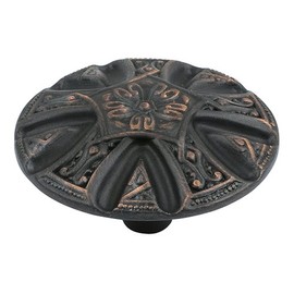 Atlas Homewares 4014-VB 1-3/5-Inch The Classics Collection Ornate Round Maltese Knob, Venetian Bronze