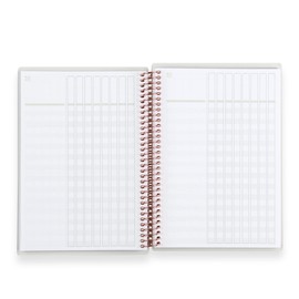 Erin Condren Coiled A5 Checklist Journal Notebook, Features 160 Pages Of Thick, Bleed Resistant 80 Lb. Paper To Boost Productivity, Durable, Pretty, Cute, Stylish
