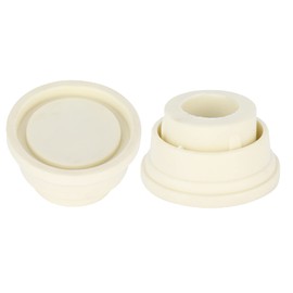 Tissting Pack of 2 Pool Ladder Rubber Buffers, 39 mm / 1.5 Inch White Rubber Pool Ladder Plugs Pool Ladder Protective Caps Swimming Pool Ladder Rubber Plug Ladder Safety Bumper