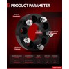 Torchbeam 5x108mm to 5x114.3mm Lug Centric Wheel Adapters 1.25 inch