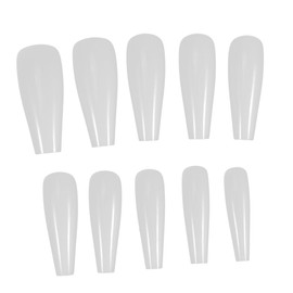 Healeved Long Manicure Strips Set of 500 Fake Nail Tips Nail Decals Diy Fashion Nail Art Suitable for Occasions