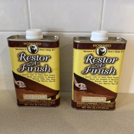 Howard 2  HOWARD RF3016 Wood Restorer, Golden Oak, Liquid, 16 oz, Cans