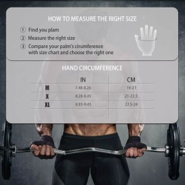 perf_essential Workout Gloves Gym Pull ups Workout with Wrist Support Women Men M - XL - Size - M