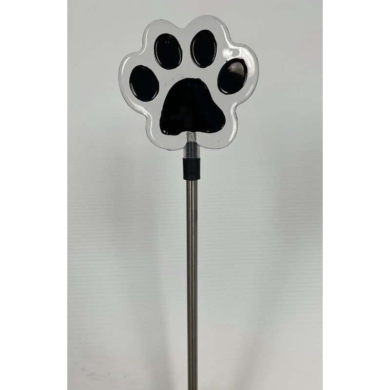 JAYXC HOME Set of 2 Clear Acrylic Dog Paw Solar