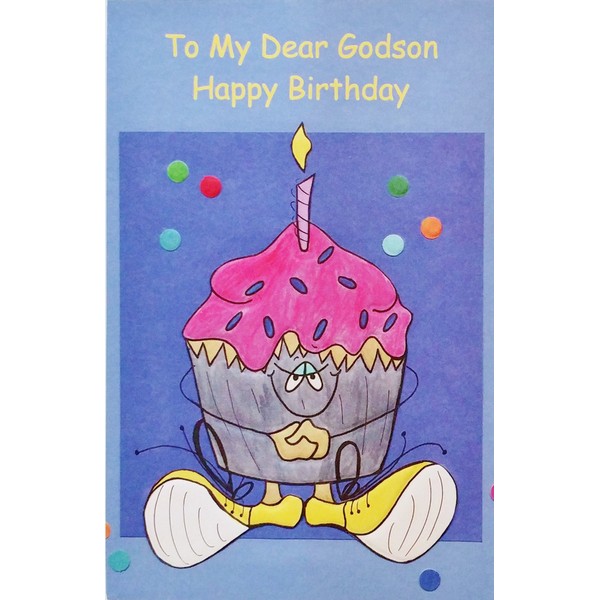 To My Dear Godson - Happy Birthday Greeting Card -"Enjoy Every Moment"