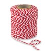 PRÄSENT Cotton Cord Red/White, 50 m Cord Made of Natural