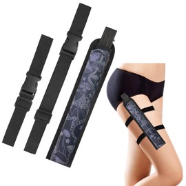 Attramite Rave Fan Holster Folding Fan Sleeves, Hand Fan Holder with Stretchy Straps - Men Women Rave Fan Accessories Reflective Fan Holster for Dance Music Circuit Parties and Raves