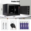 MAESTON Mini Electronic Safe Box with Digital Keypad & Keys,