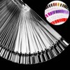 ILantule Pack of 100 Nail Art Tips Ring Stick, Nail