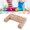 Cylinder Socket Toy Beech Wood Educational Knobbed Cylinders Blocks for
