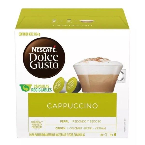 Nescafé Dolce Gusto 16 Cápsulas Sabor Cappuccino