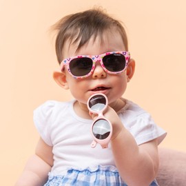 Kiddus Baby Sunglasses, Polarised Lenses, For Boys And Girls For children over 8 months. With flexible arms. UV400 100% UVA and UVB protection. Reliable, comfortable and stylish. Little kids: - 06 Tropical