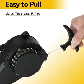 HIAORS Alloy Recoil Pull Starter Compatible with SYX Moto 50cc Dirt Bike 47cc 49cc 2 Stroke SSR SX50 Apollo Coolster QG-50 Xpro Holeshot Hawk DRX Mini Kids Pit Pocket ATV Quad 4 Wheeler Parts